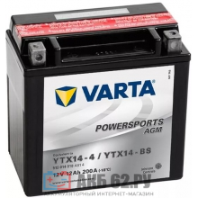 VARTA YTX14-4 YTX14-BS AGM POWERSPORTS